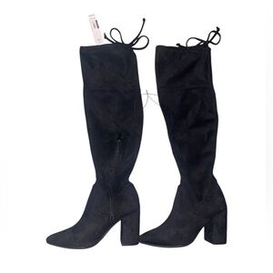 Black over the knee boots